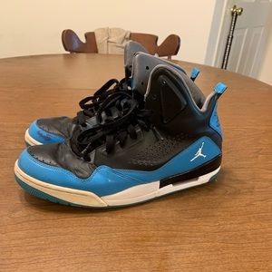 Nike Jordan Mens 11 Shoes Flight Blue Sneaker